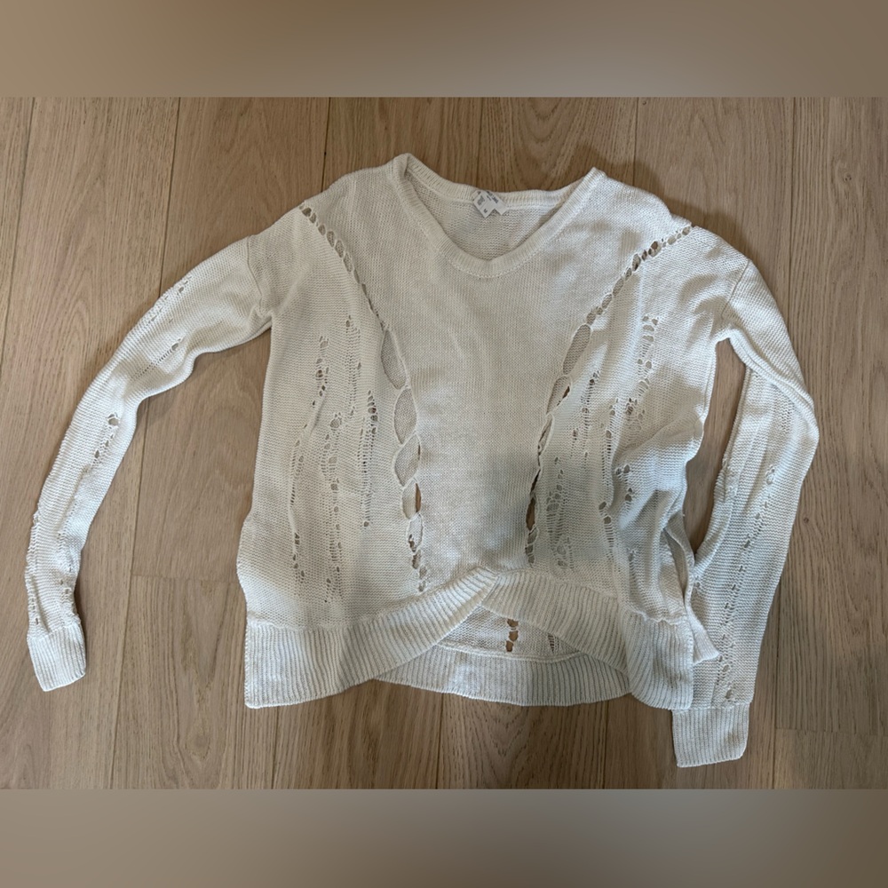 Helmut Lang distressed sweater